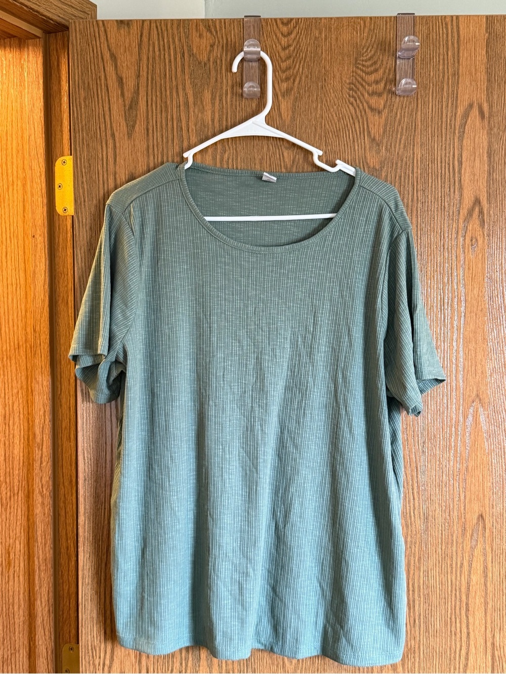 Old Navy Sage Green Ribbed Short-Sleeve Tee